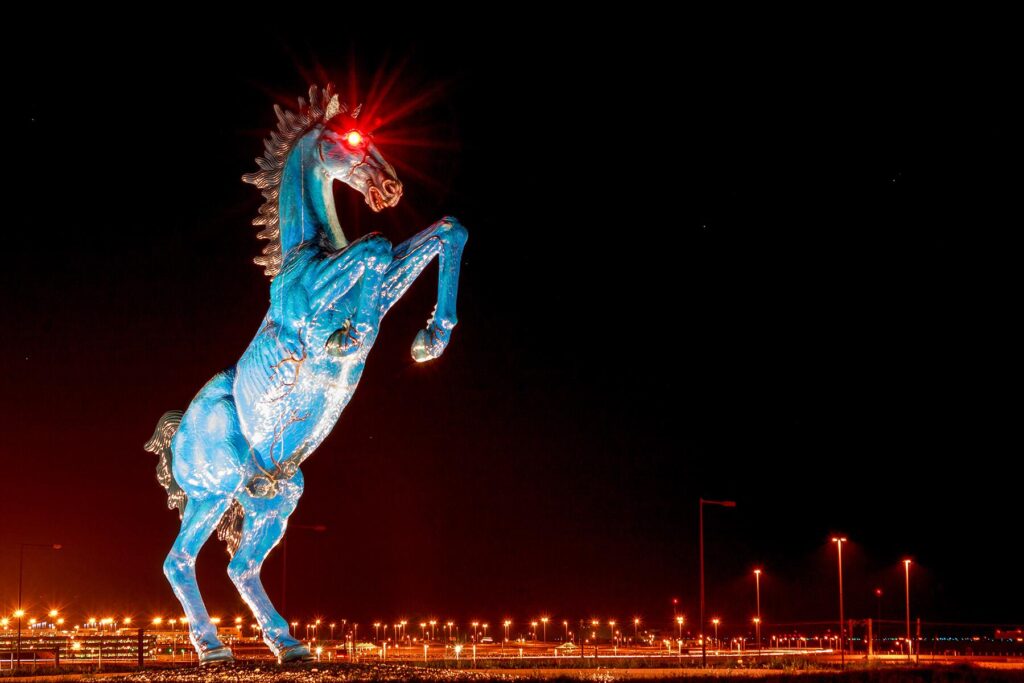Denver Colorado airport horse statue