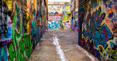 Graffiti Alley in Baltimore Maryland