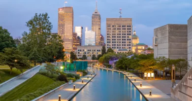 The Central Canal in Indianapolis Indiana