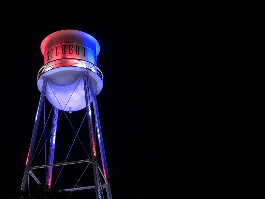Gilbert Water Tower in Gilbert AZ
