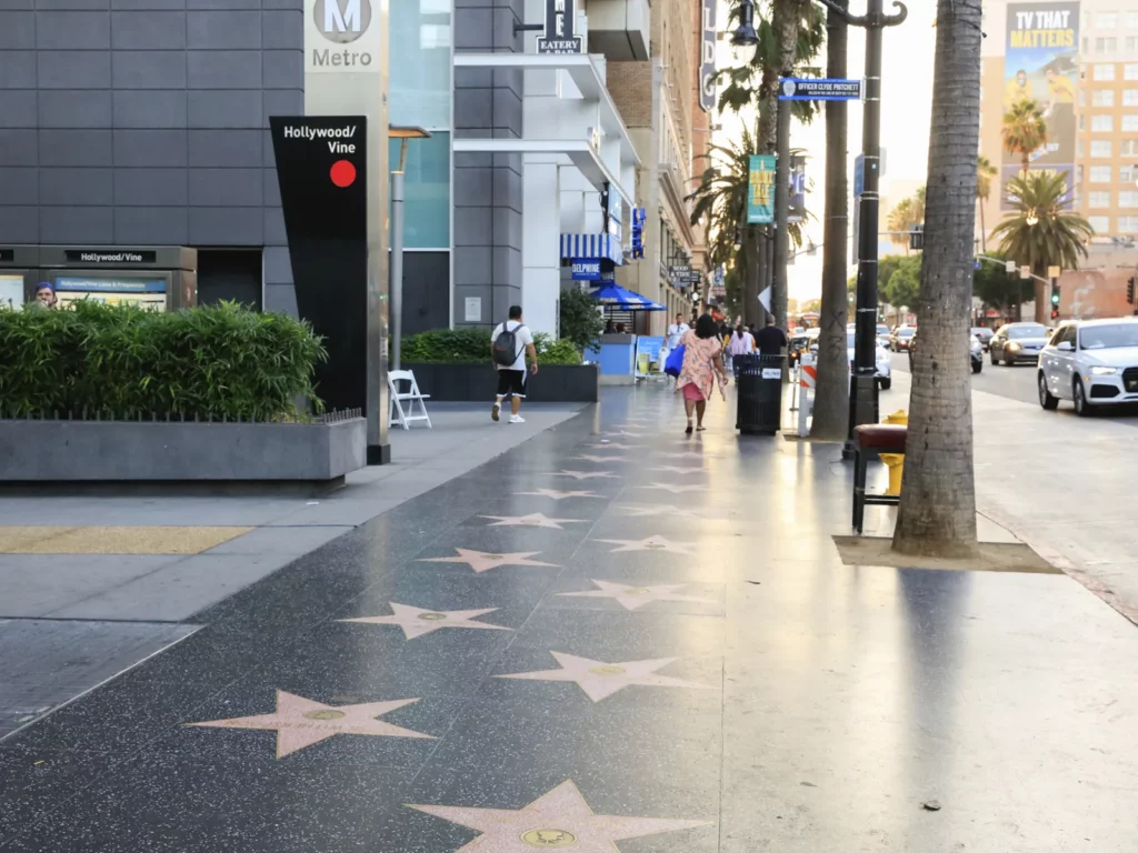 Hollywood Walk of Fame in Southern CA