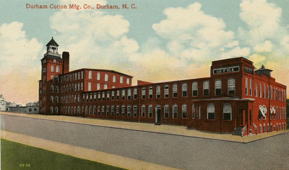 Durham NC textile manufacturing center