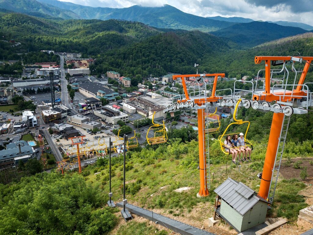 Skylift Park Chairlift in Gatlinburg Tennessee