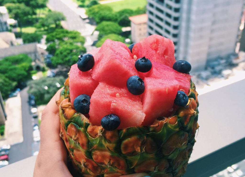 Food scene in Honolulu, Hawaii