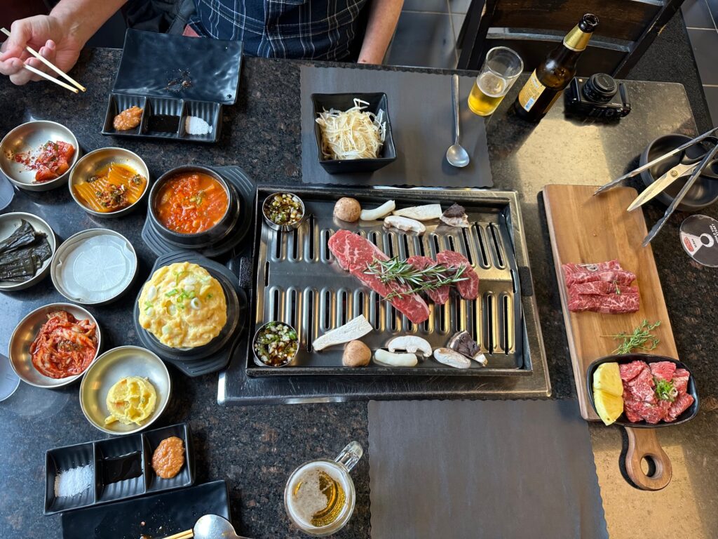 Food scene in Fort Lee, New Jersey