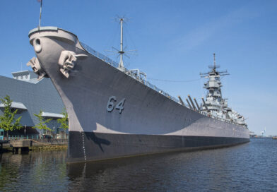 The Battleship Wisconsin in Norfolk, Virginia