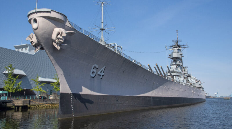 The Battleship Wisconsin in Norfolk, Virginia