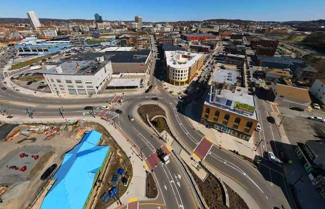 The Canal District in Worcester, Massachusetts