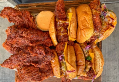 Food scene in Fontana, California