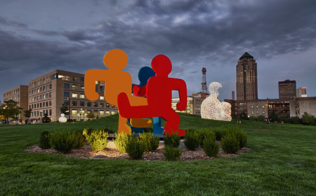 Pappajohn Sculpture Park in Des Moines Iowa