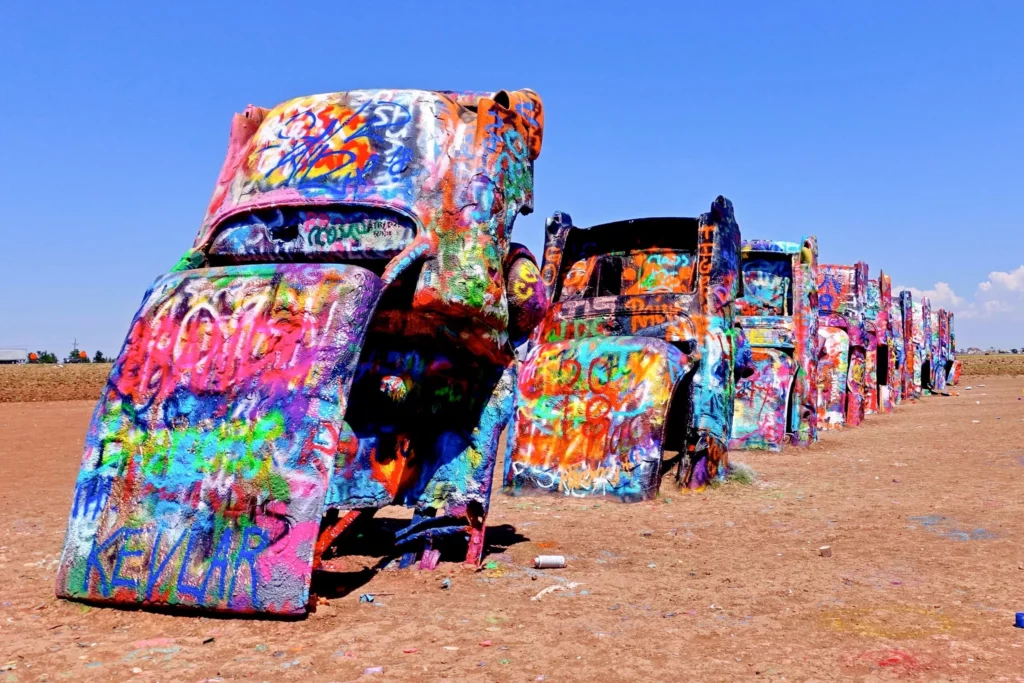 Cadillac Ranch in Amarillo, Texas