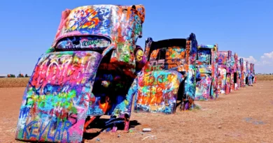 Cadillac Ranch in Amarillo, Texas