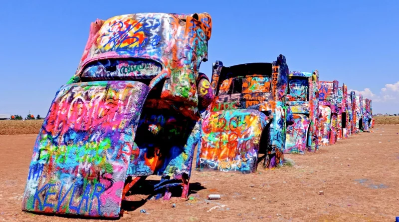 Cadillac Ranch in Amarillo, Texas
